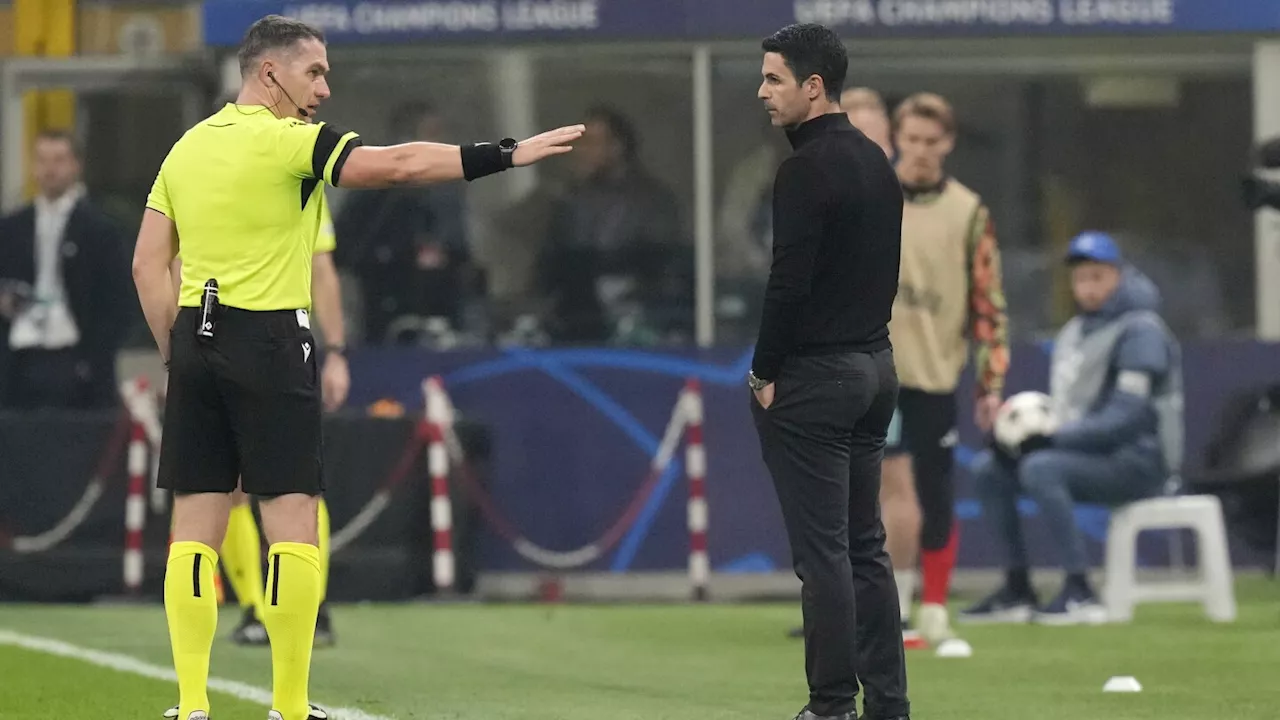 Mikel Arteta angered by two penalty calls in Arsenal loss at Inter