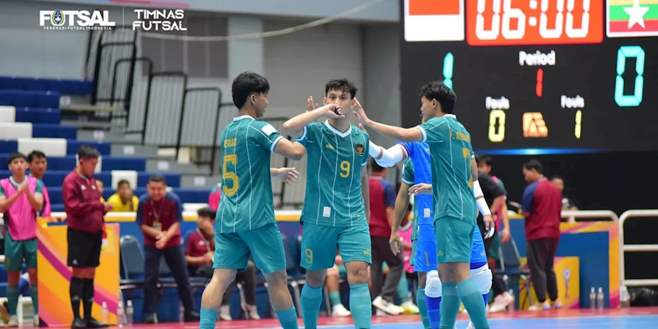 Hasil Piala AFF Futsal 2024: Menang 5-1 Lawan Myanmar, Timnas Indonesia Sempurna di Fase Grup