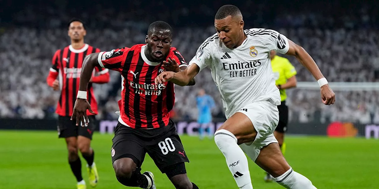 Rapor Pemain Real Madrid Saat Dipecundangi AC Milan: Semua Jelek, Mbappe Malah Jadi Beban