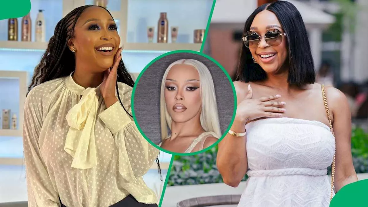 SA Unimpressed by Minnie Dlamini's SAMA Dress Inspired by Doja Cat: “Copy Cat Wanted to Be Doja Cat”