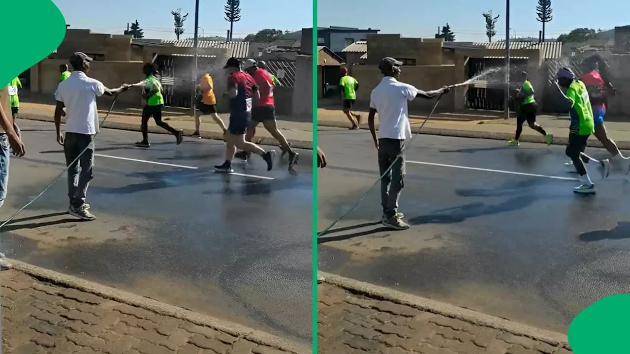 “This Is What the World Needs”: Man Showers Soweto Marathon Runners With Water, SA Is Touched