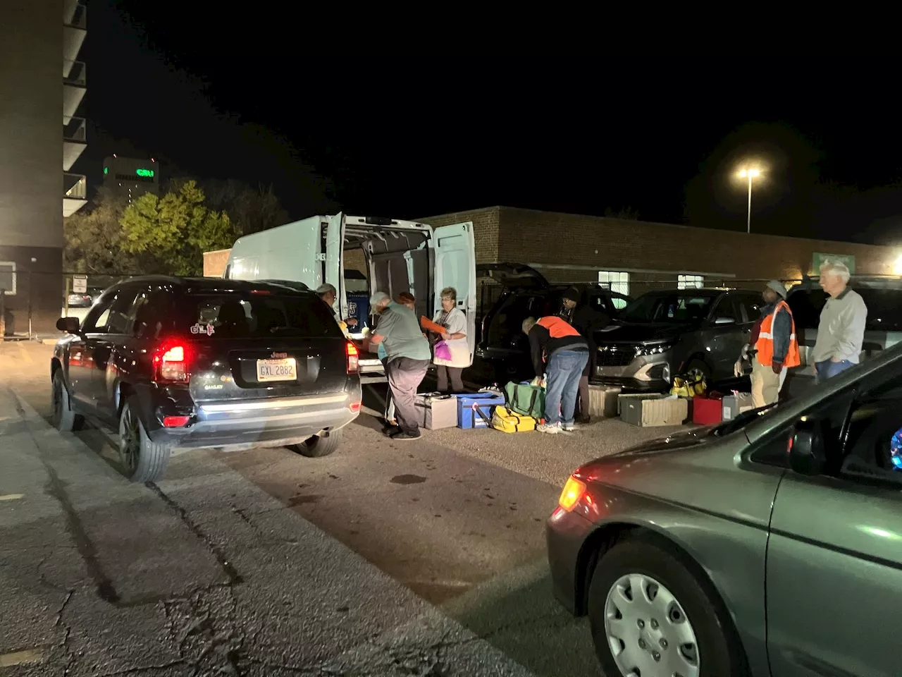 Late counts at the Cuyahoga elections board Tuesday night followed a smooth day of voting