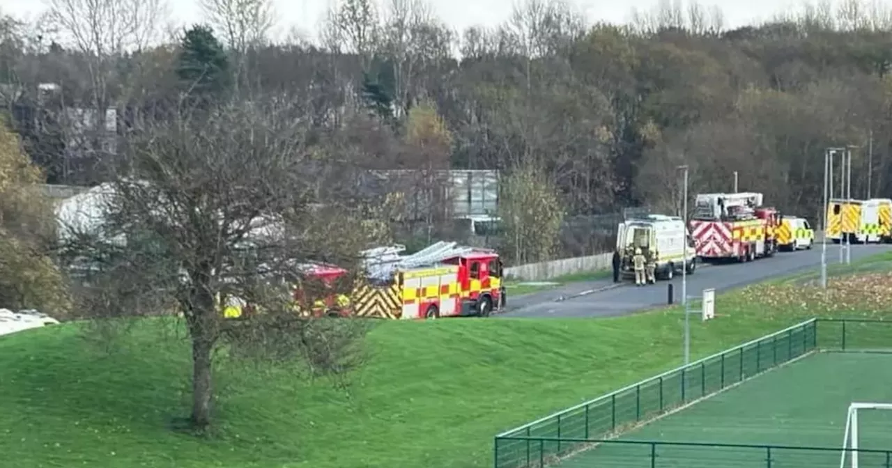 Road reopened after Coatbridge chemical leak after four people treated at scene