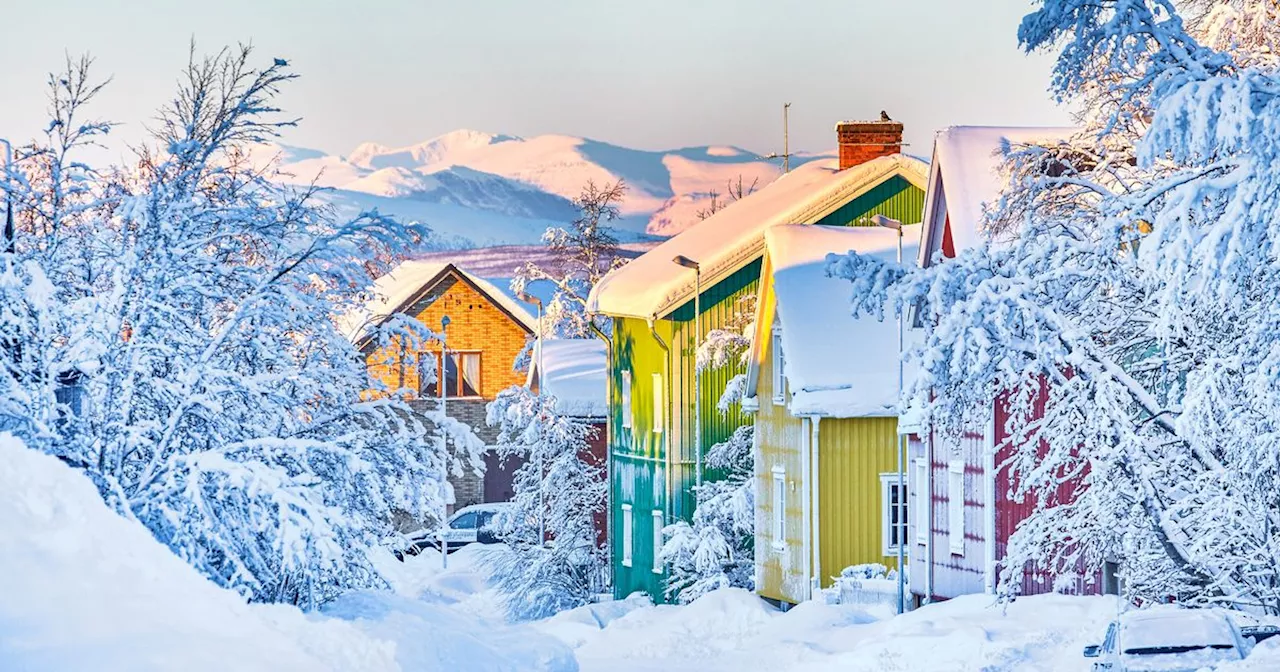 The magical small town with breathtaking white Christmas and Northern Lights