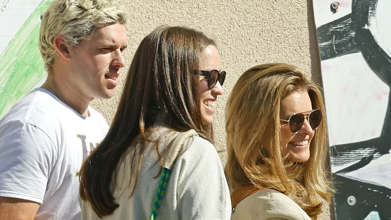 Maria Shriver tells nervous Kamala Harris supporters to 'breathe' after voting with her kids