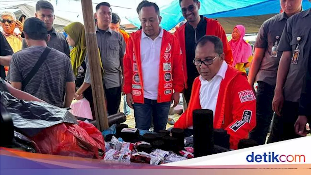 Danny Sapa Warga di Pasar Lambarese Luwu Timur, Emak-emak dan Pedagang Heboh