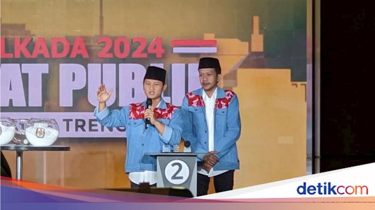 Ipin-Syah Jalani Debat Calon Tunggal Pilkada Trenggalek, Ini Visi Misinya