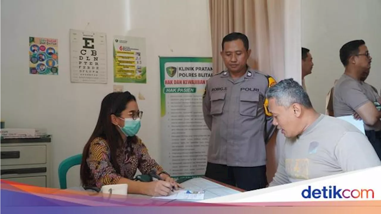 Polres Blitar Cek Kesehatan Personel Jelang Pengamanan TPS Pilkada 2024