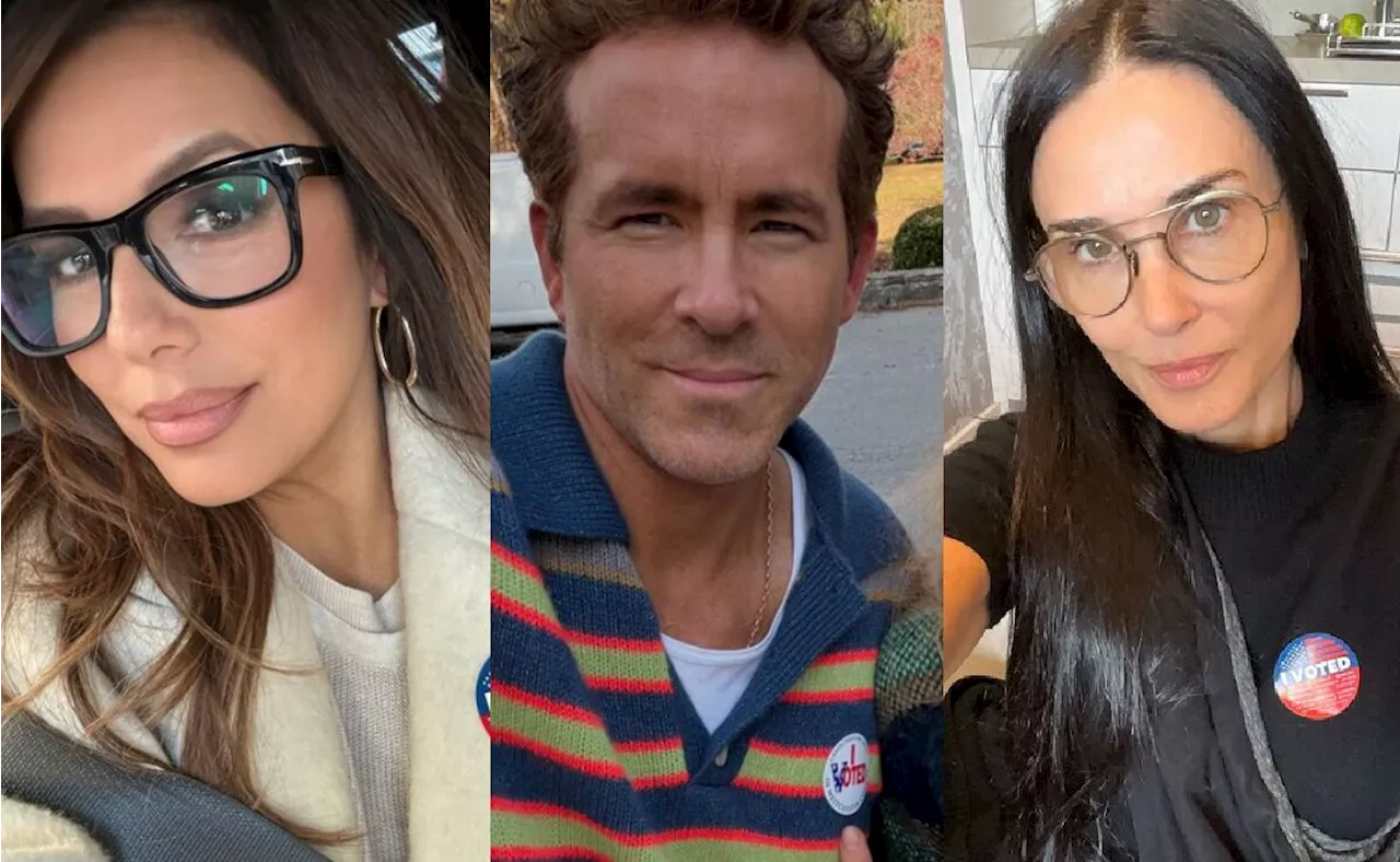 De Eva Longoria a Ryan Reynolds, los famosos que participaron en las votaciones de EU