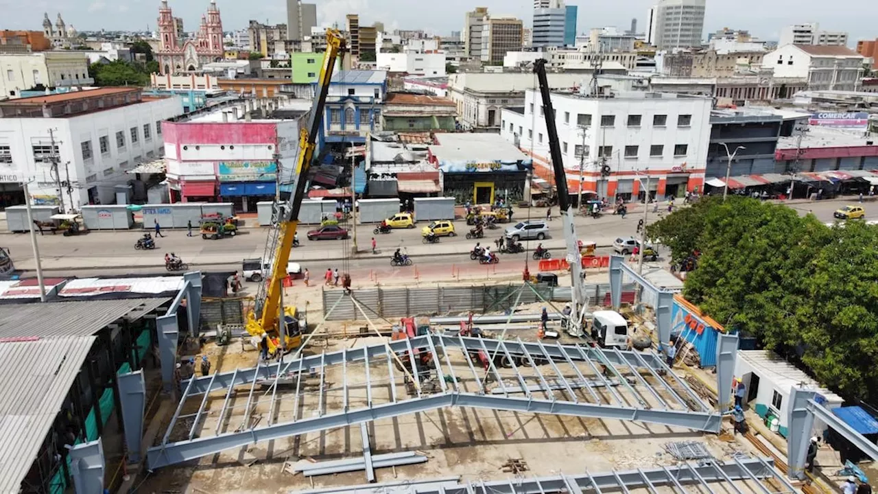 Alcalde Char inspeccionó obras del mercado de El Playón y dio visto bueno