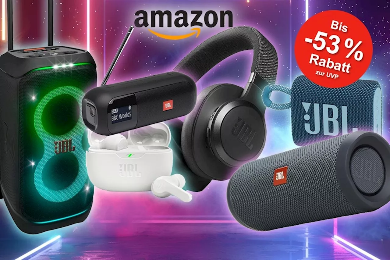 Mega JBL Sale bei Amazon: Bis zu 53% Rabatt auf Bluetooth Lautsprecher, wie JBL Flip, Charge, Go und