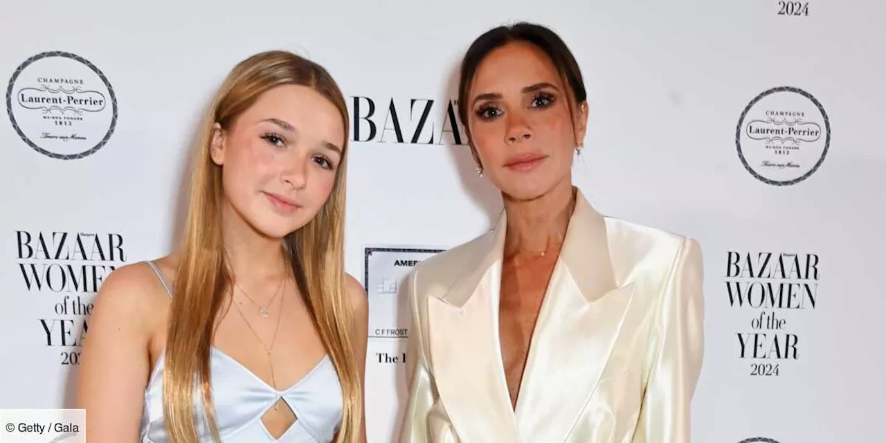 Victoria et Harper Beckham, duo glamour : mère et fille coordonnent leurs tenues et adoptent la tendance « ...