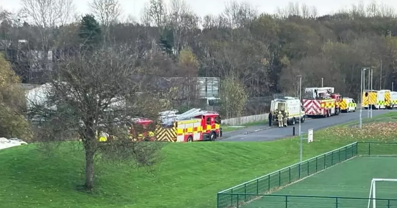 Roads reopen after Coatbridge 'chemical leak' as four treated at scene