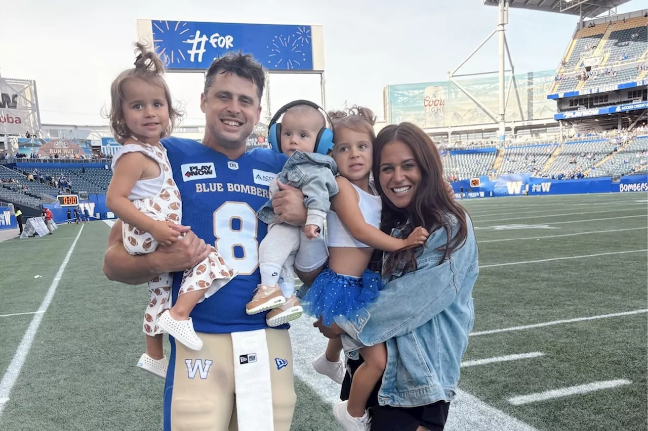 Family of Blue Bombers QB Zach Collaros finds balance between football and home life