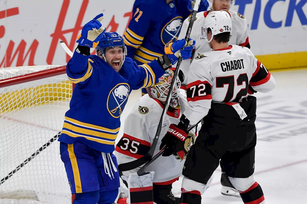 Peterka, Byram each score 2, and Sabres snap 3-game skid with 5-1 win over Senators