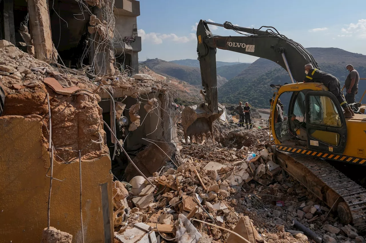 Rescuers pull 30 bodies from rubble after Israeli strike hits apartment building in central Lebanon