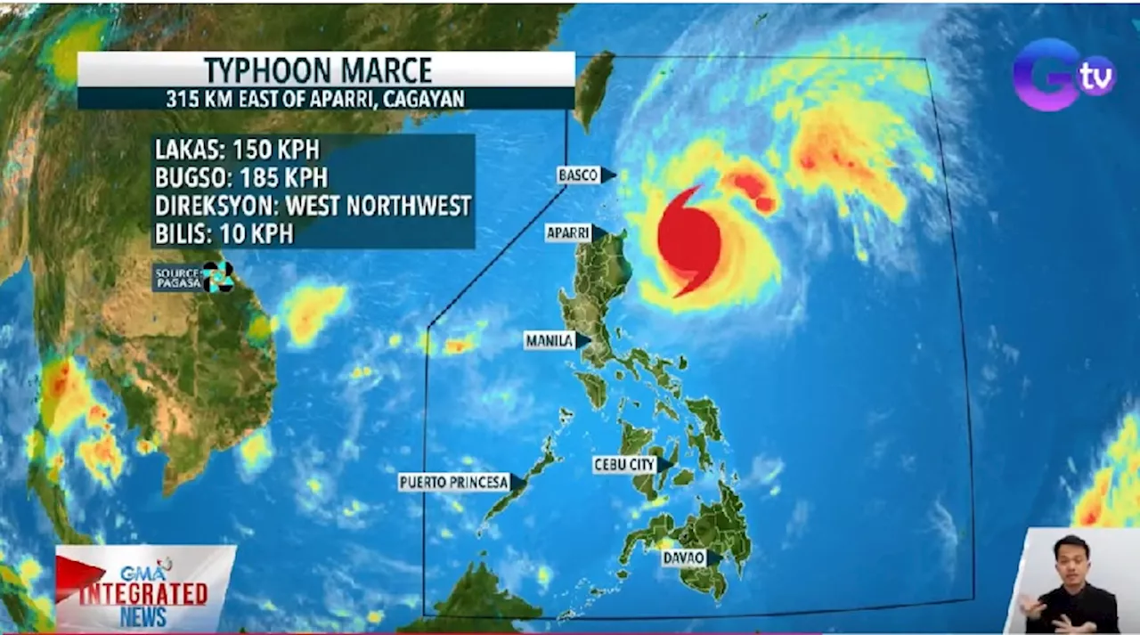 Bagyong 'Marce,' lumakas pa; Signal No. 3, itinaas sa Sta. Ana, Cagayan