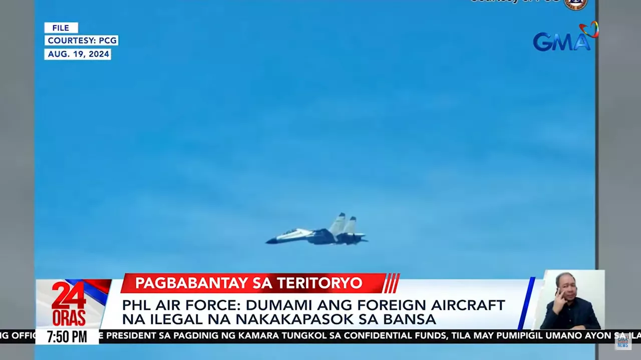 PAF concerned over increase in foreign aircraft intruding PH airspace