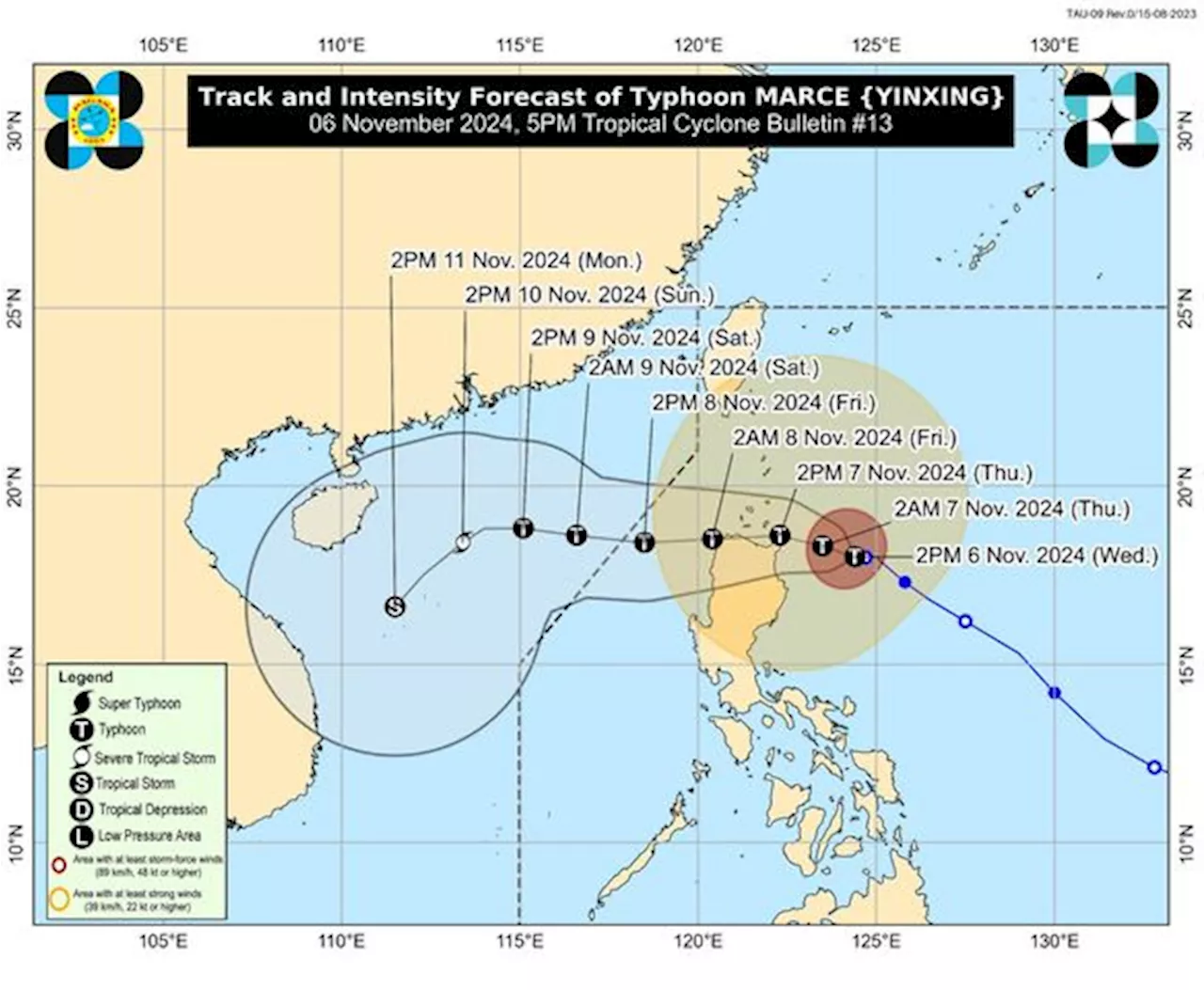 Parts of Cagayan still under Signal No. 3 as Marce almost stationary