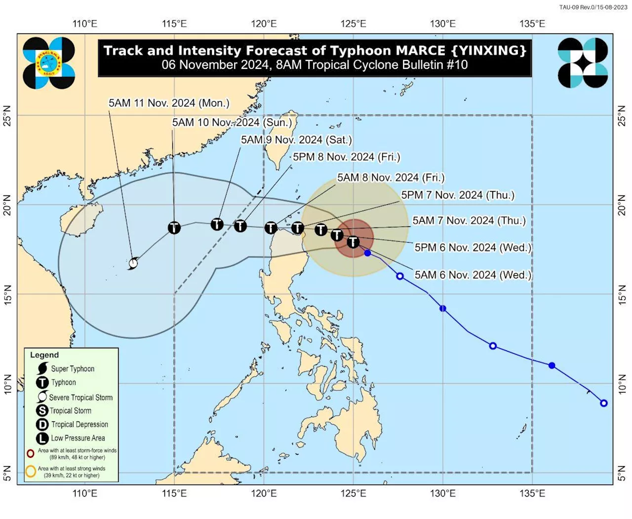 Signal No. 2 up over parts of Babuyan Islands, Cagayan due to Marce