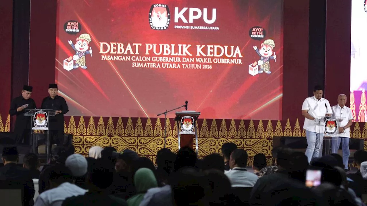 Debat Kedua Pilkada Sumut, Bobby-Surya dan Edy-Hasan Adu Program Kerja untuk Pikat Pemilih