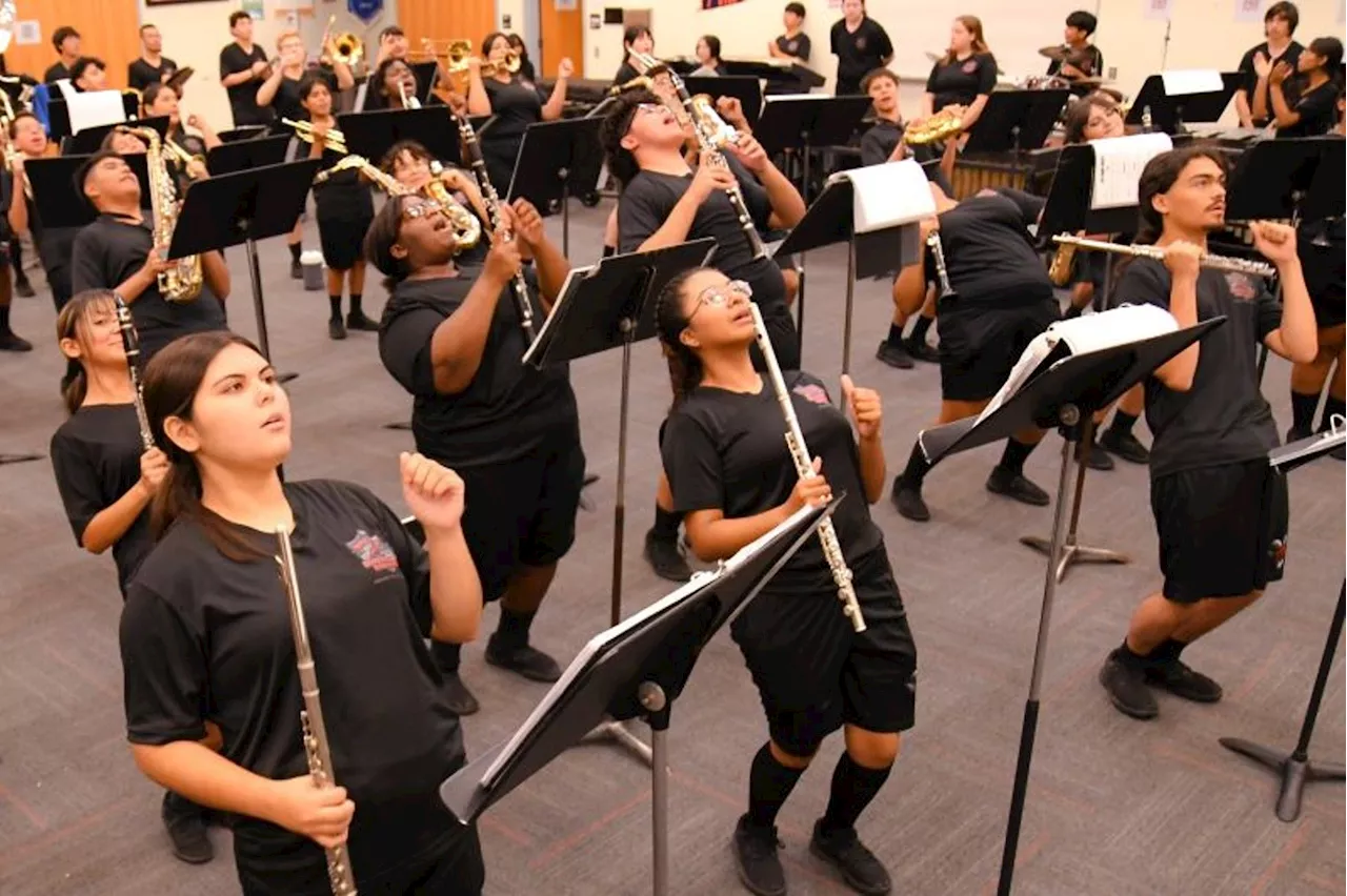 The Waltrip High Roaring Ram Band Practices For Another Big Moment