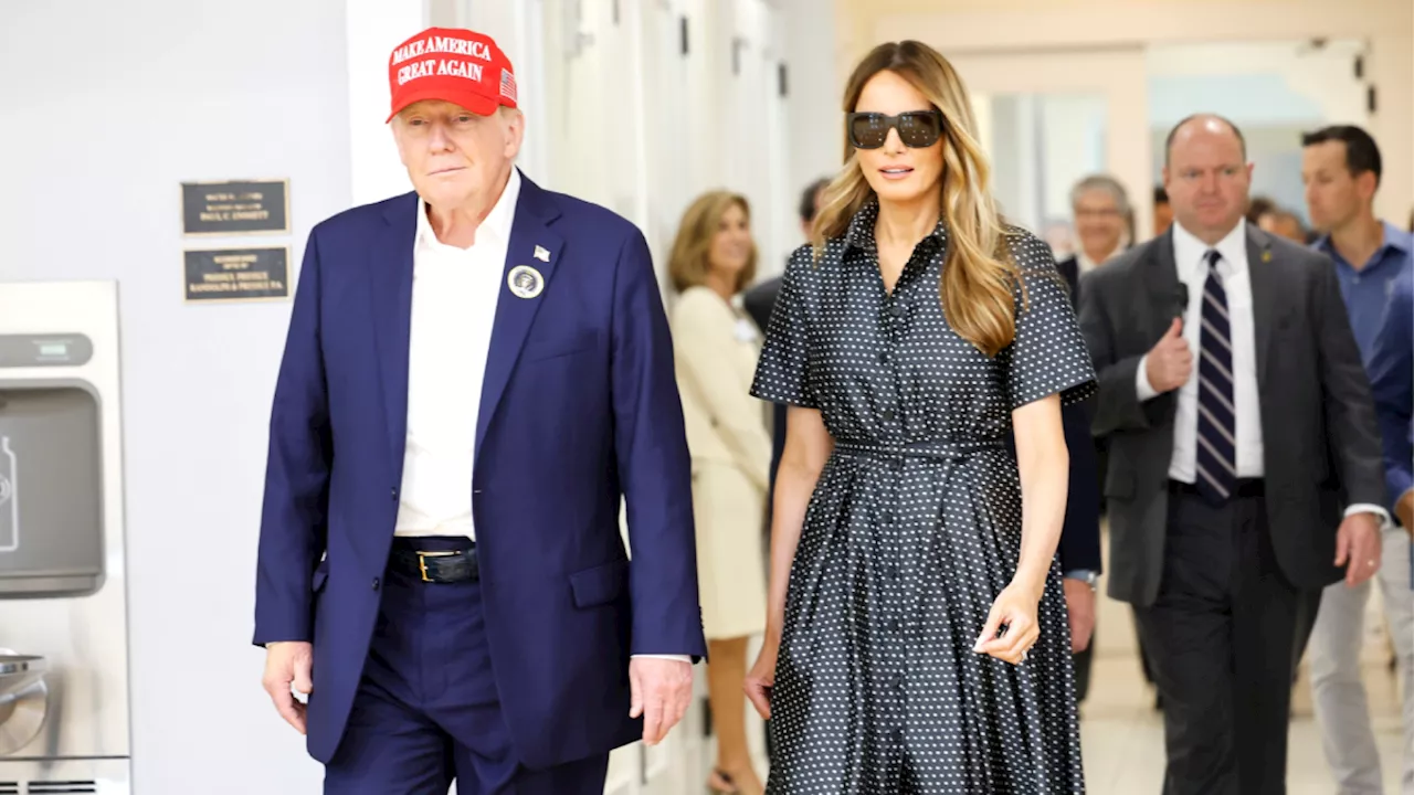 Melania Trump tornerà alla Casa Bianca: il look a pois per votare alle presidenziali