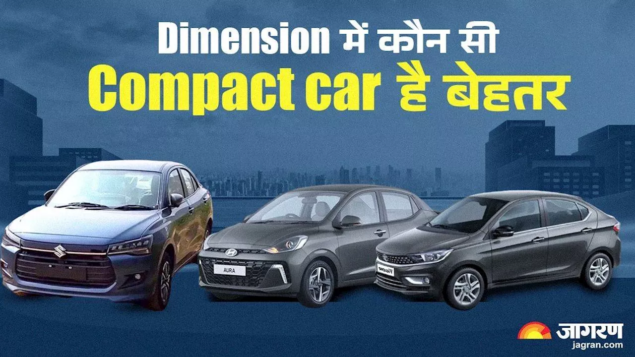 Maruti Dzire के मुकाबले में कौन सी Compact Sedan कार Dimension में है बेहतर, पढ़ें पूरी खबर