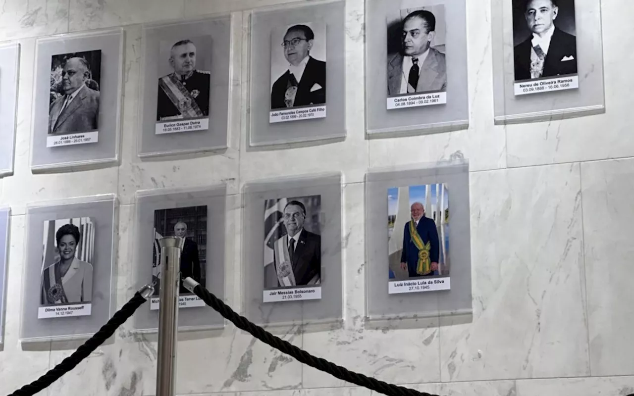 Galeria de ex-presidentes vandalizada no 8 de Janeiro é reinaugurada no Planalto