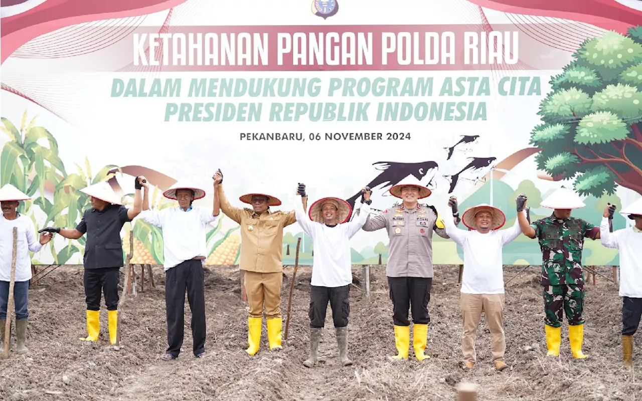 Gerak Cepat Polda Riau Rilis Program Ketahanan Pangan Dukung Asta Cita Presiden Dapat Pujian