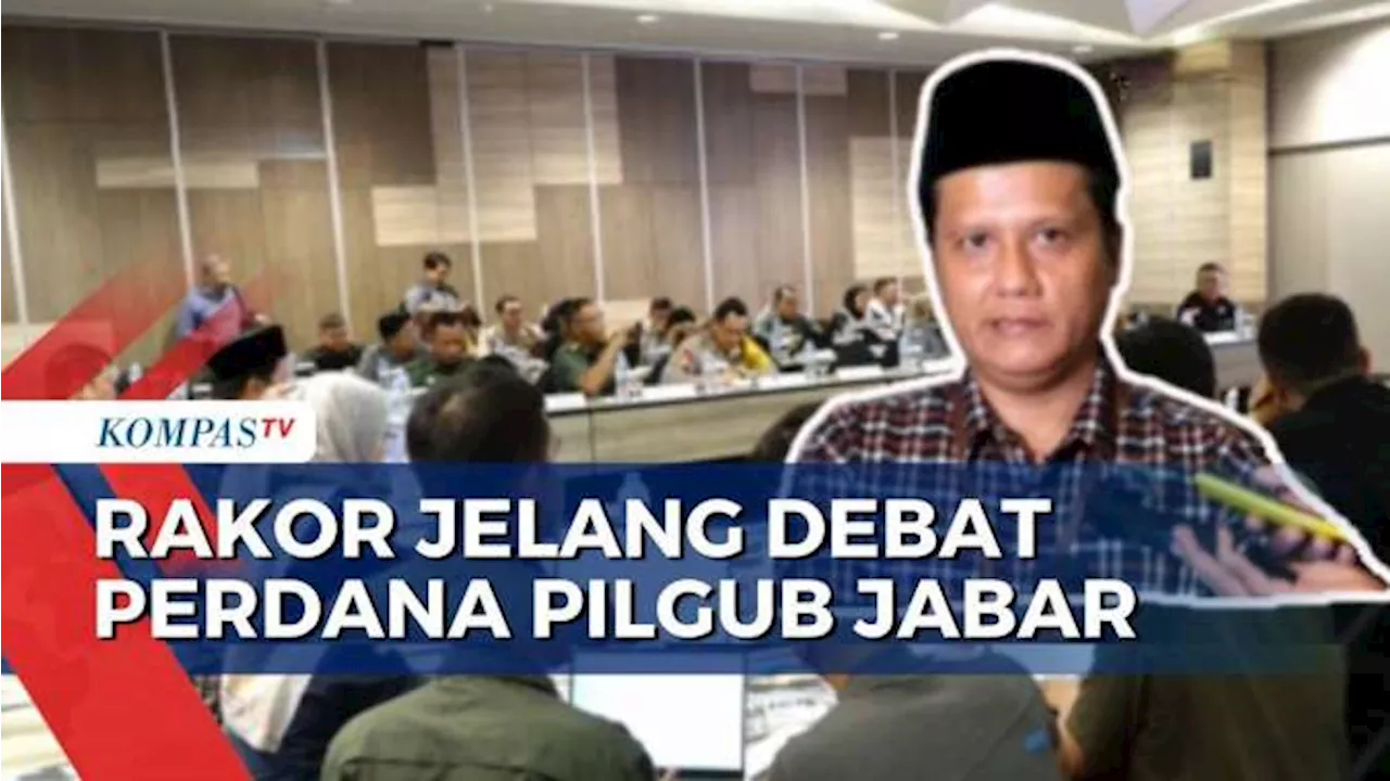 KPU Gelar Rapat Koordinasi Jelang Debat Perdana Pilgub Jabar 11 November Mendatang