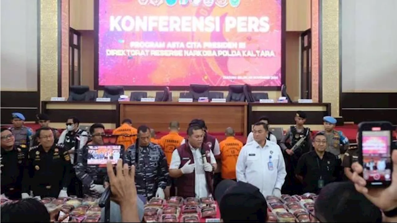 Polda Kaltara Ungkap Peredaran Narkoba Jaringan Internasional, Sita 150 Kilogram Sabu