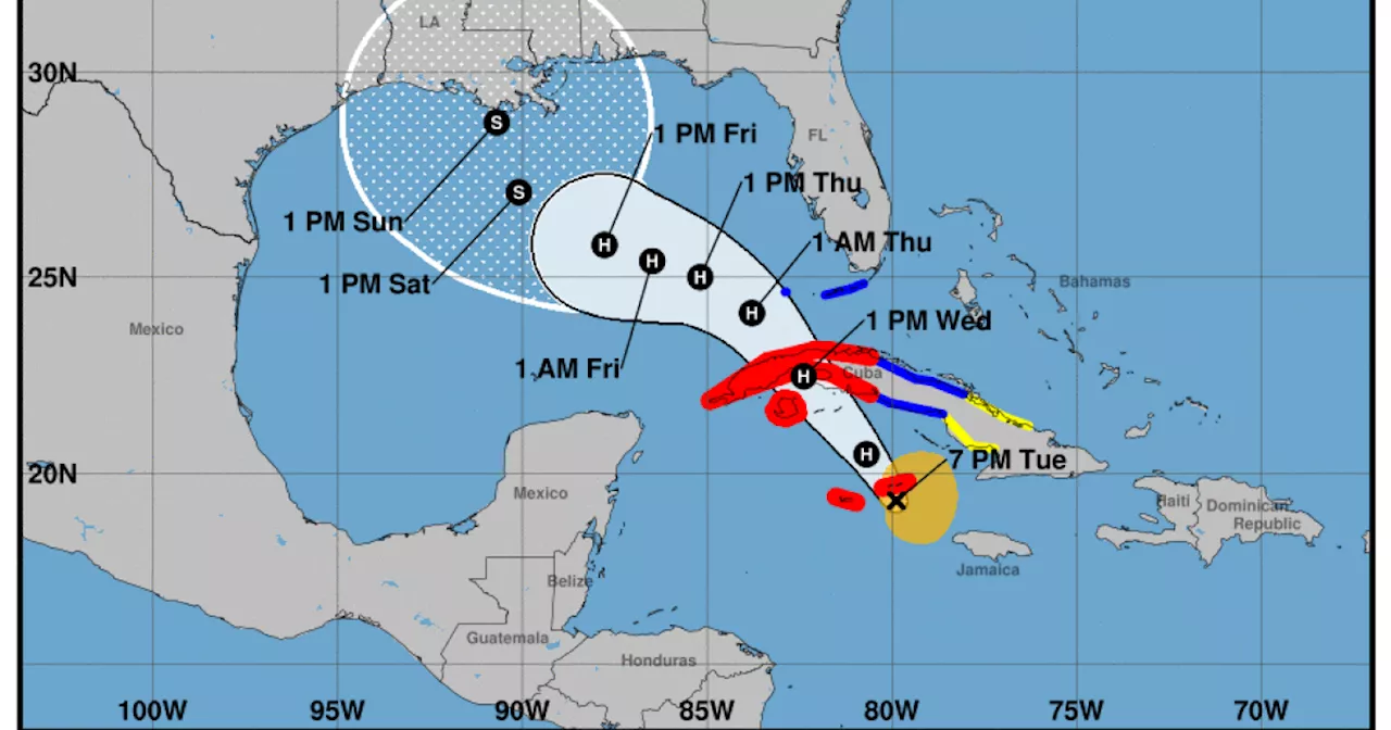 Hurricane Rafael forms in the Caribbean Sea and expected to enter the Gulf of Mexico