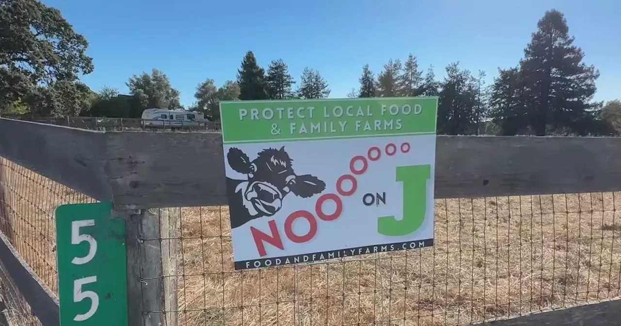 Sonoma County's Measure J ban on large animal farms appears headed for