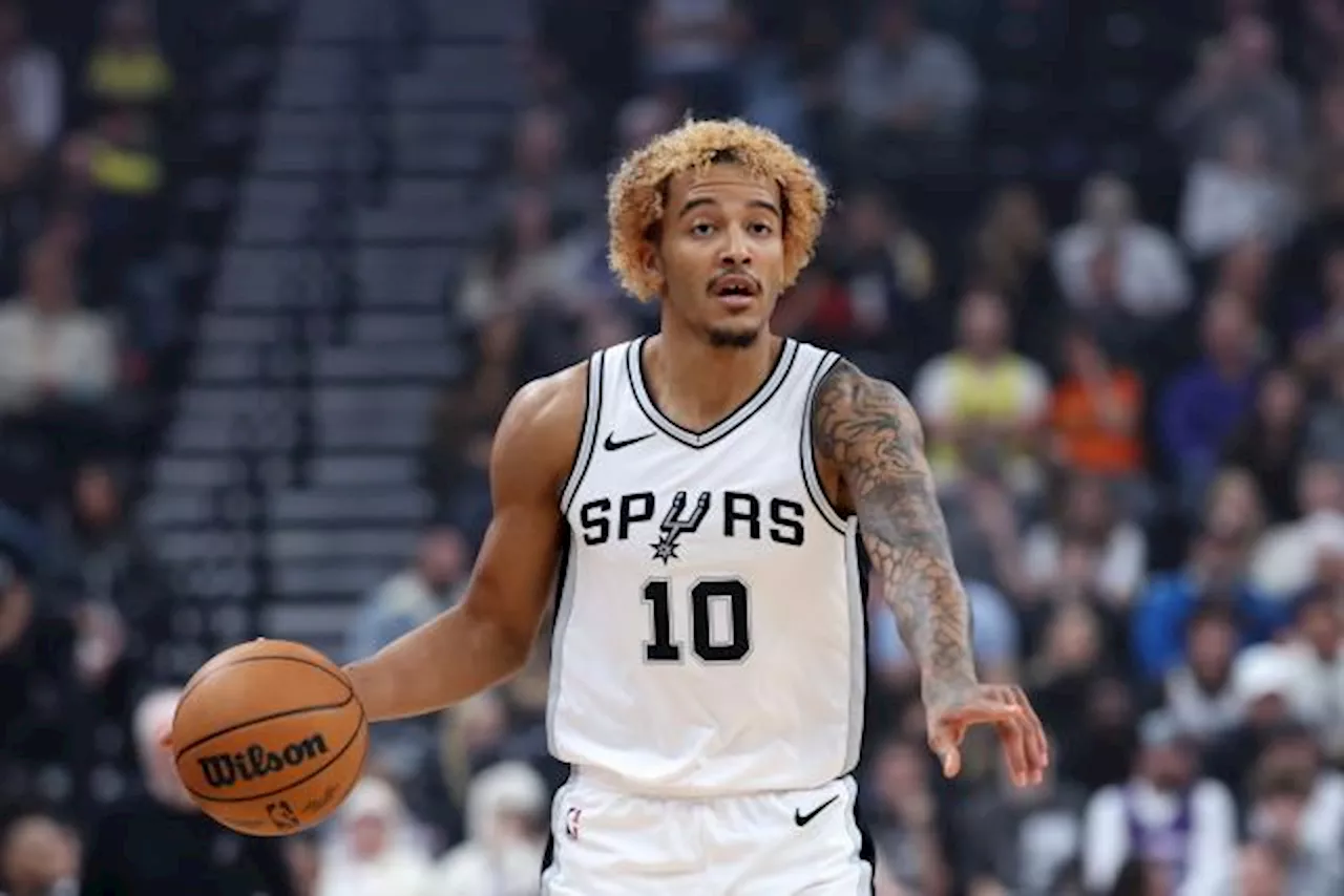 Jeremy Sochan (San Antonio Spurs), blessé à un pouce, va manquer plusieurs semaines de compétition