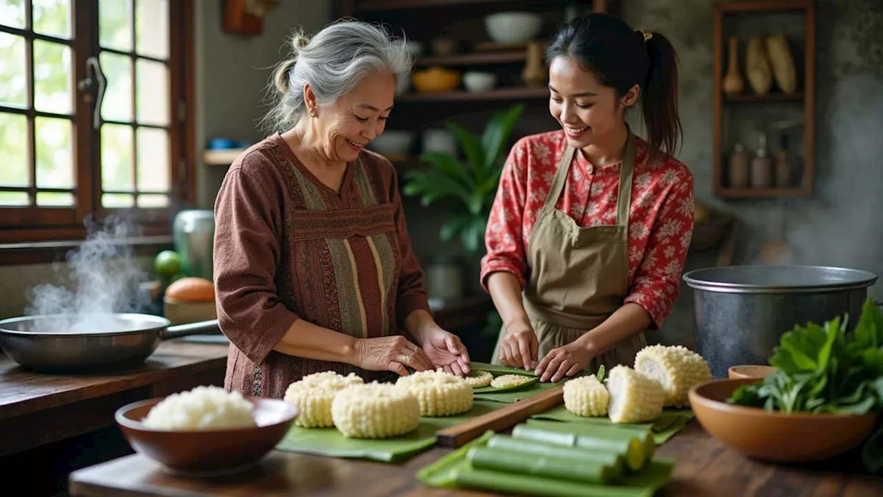 Cara Membuat Lontong Daun Pisang Anti Gagal, Mudah Dipraktikkan