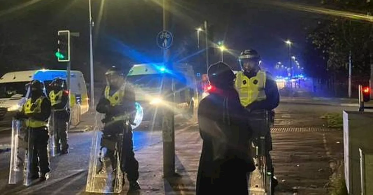 Riot police 'attack' in Edinburgh as trouble flares on Bonfire Night