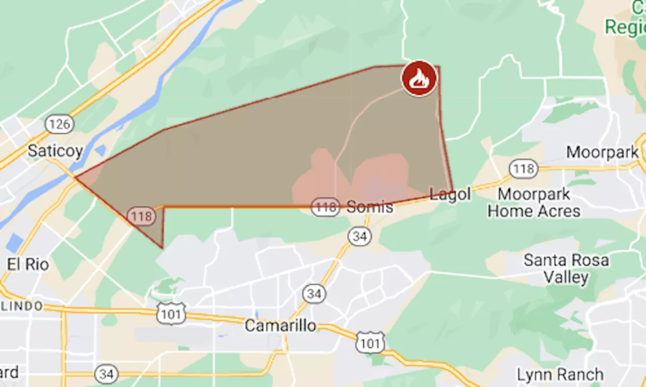 Map: Mountain Fire evacuations in Ventura County