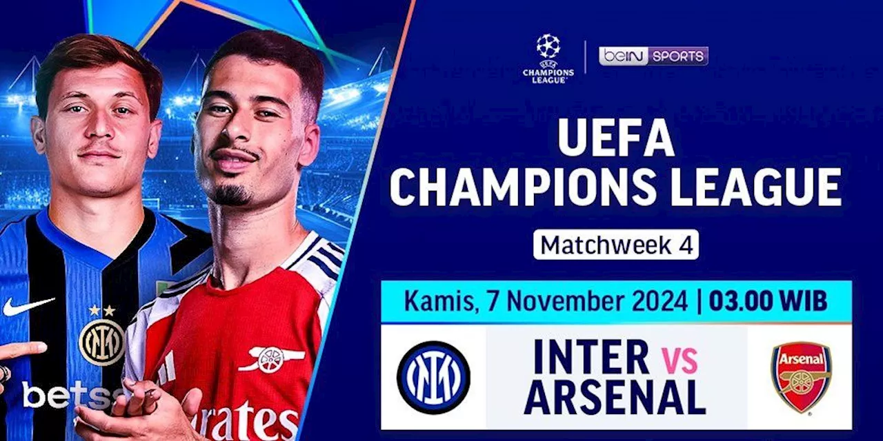 Liga Champions: Link Live Streaming Inter Milan vs Arsenal di Vidio