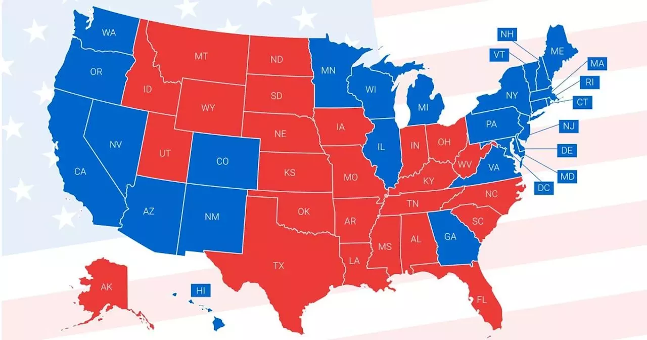 Map shows the results of the 2020 US election how will 2024 compare