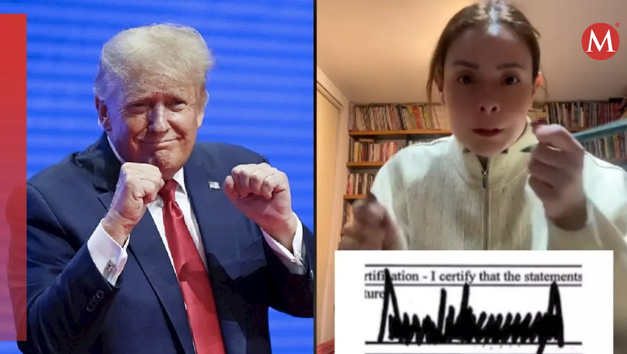 Maryfer Centeno analiza la firma de Donald Trump; 'las críticas no le afectan'