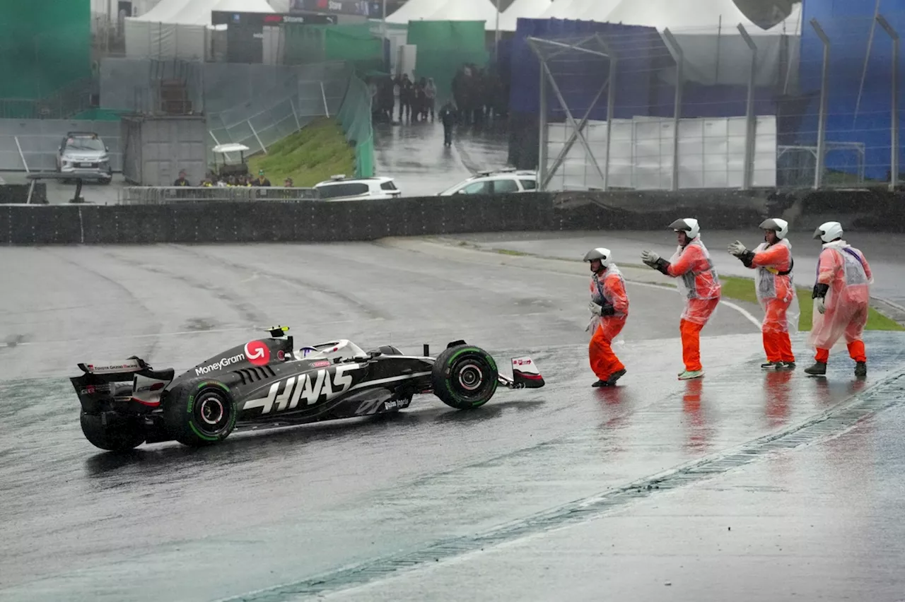 Hulkenberg: Brazil GP marshals 'partying' after rescuing Haas driver before black flag