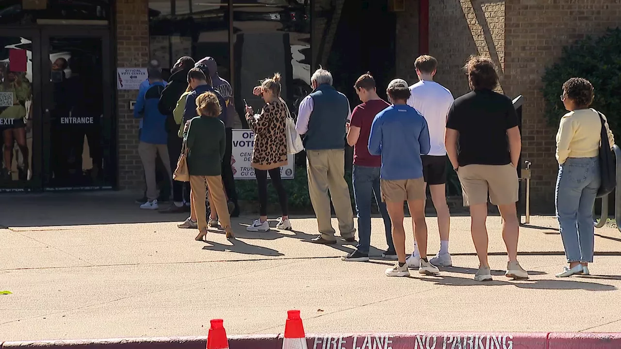 Dallas voters wait in line or breeze right through polls; depends on time, location