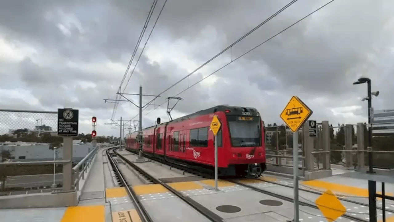 Vehicle and MTS trolley crash in Chula Vista causing delays to Blue Line service