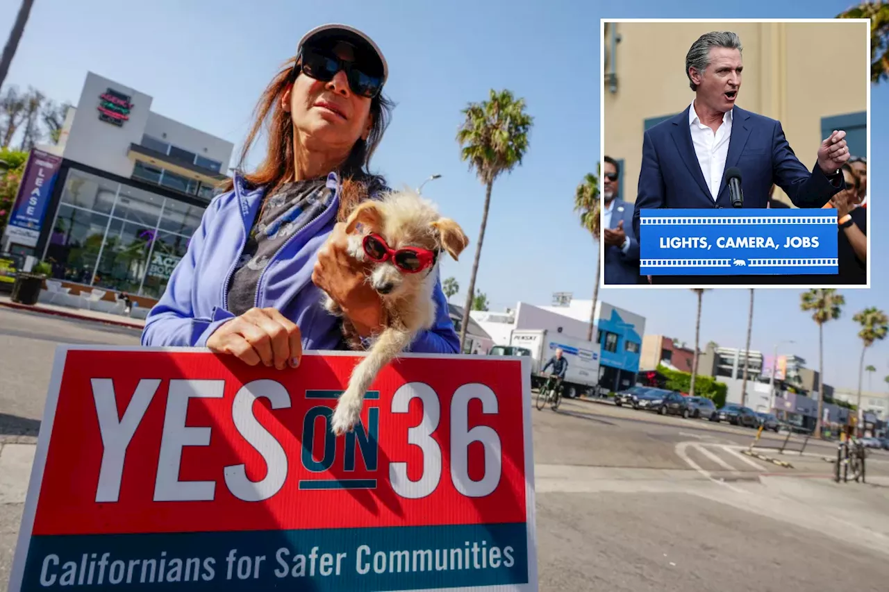 Californians overwhelmingly pass anti-crime Proposition 36 measure that Dem Gov. Gavin Newsom strongly opposed