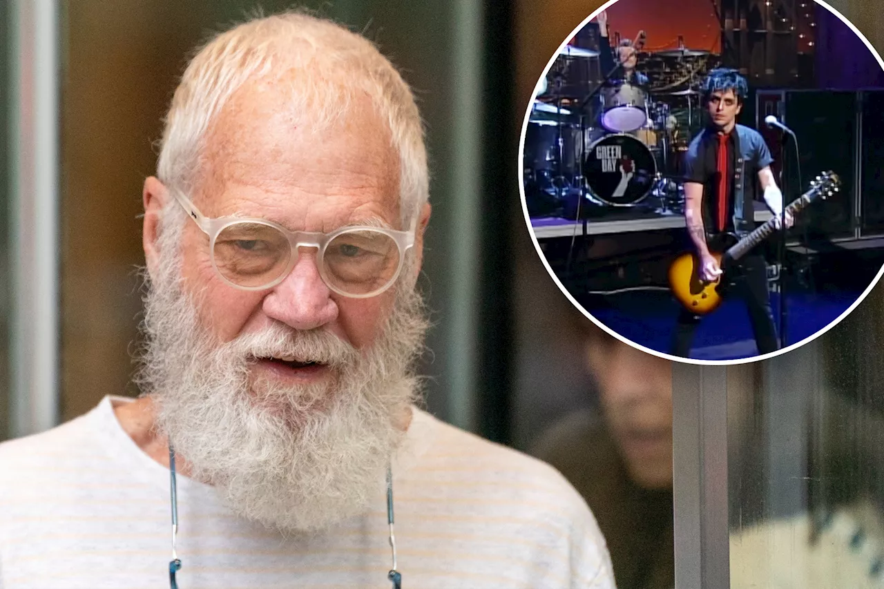 David Letterman posts Green Day 'American Idiot' clip the day of Trump election victory