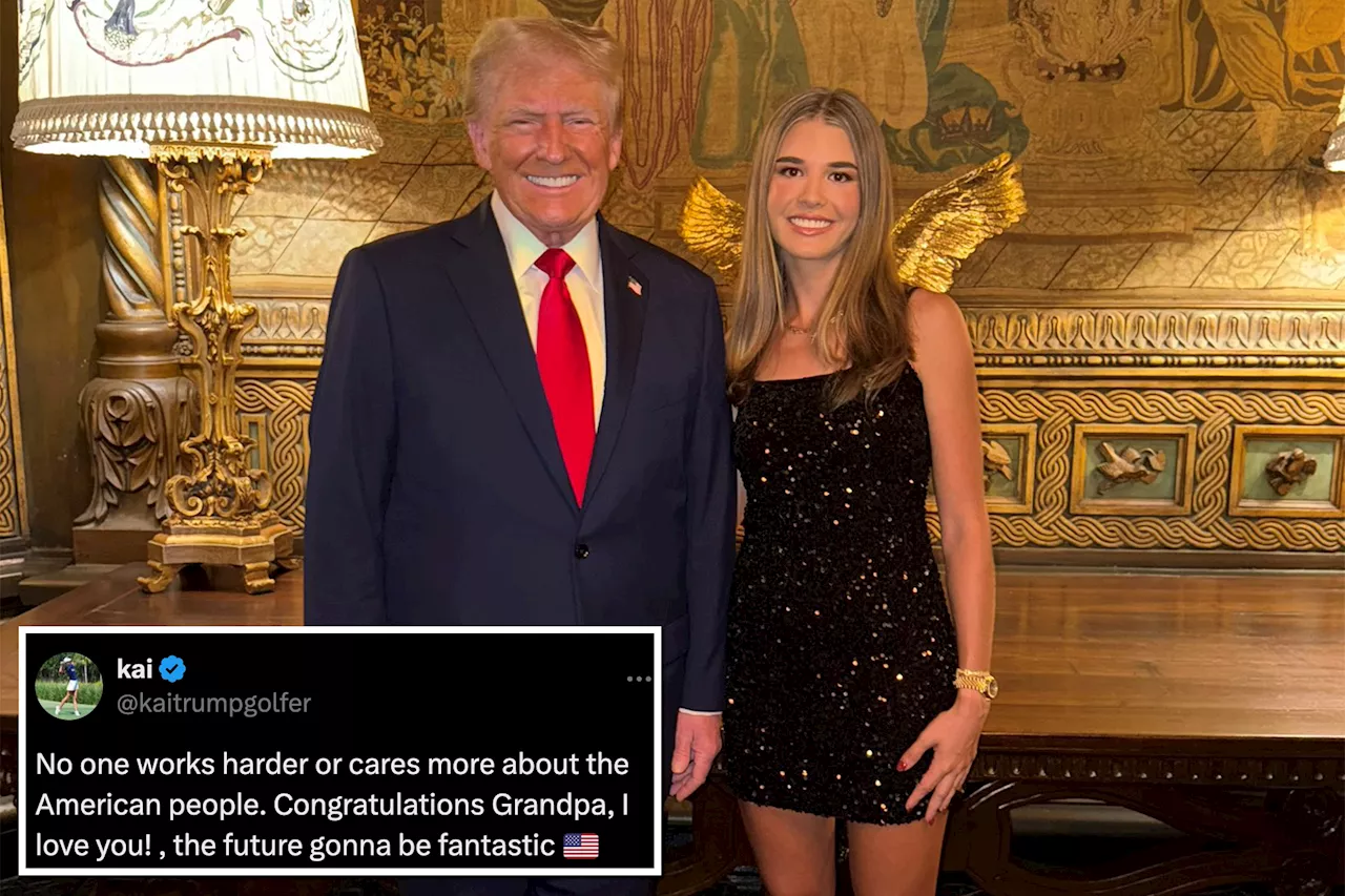 Donald Trump's granddaughter Kai congratulates him over election win: 'The future gonna be fantastic'