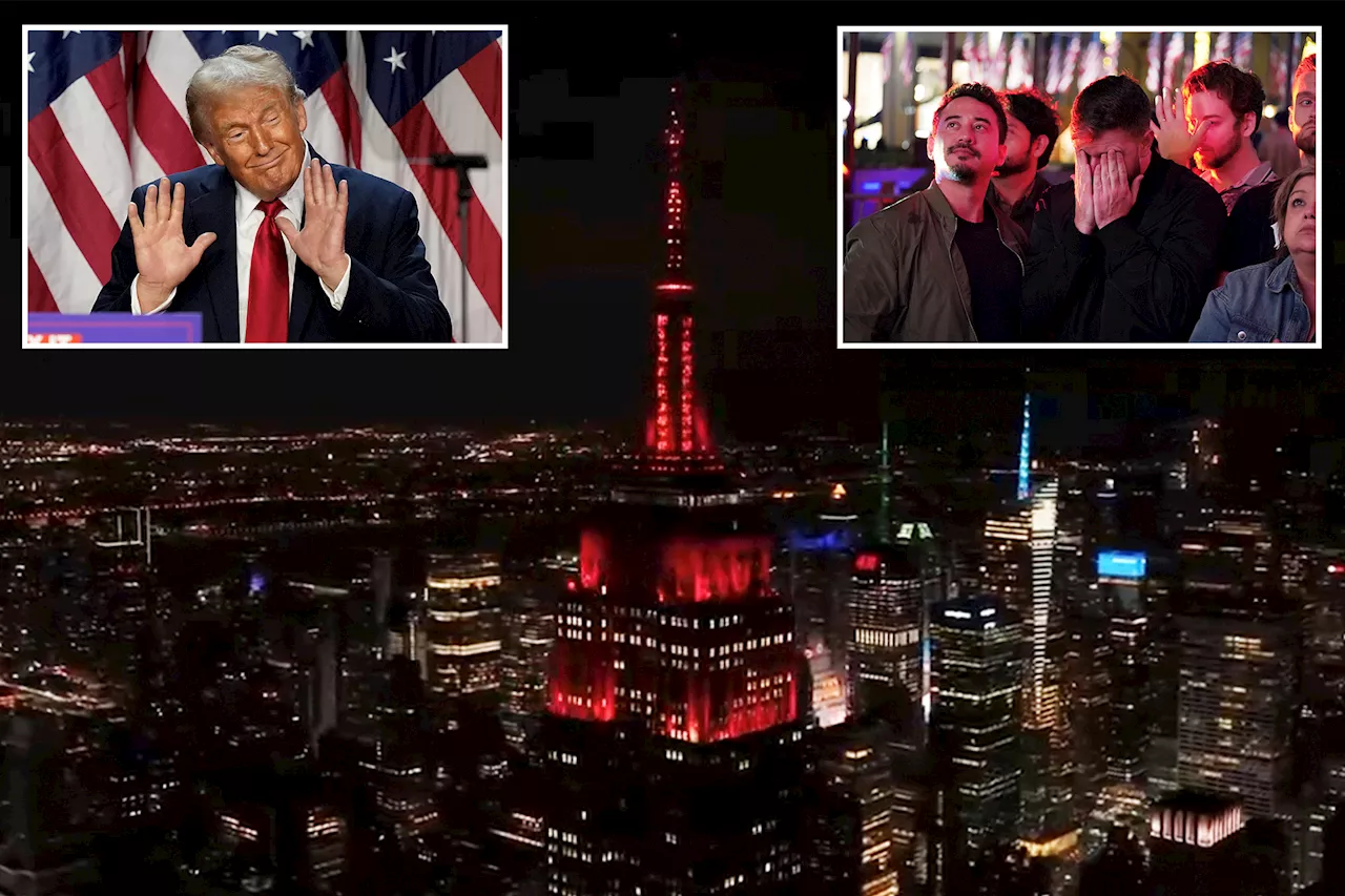 Liberals melt down after Empire State Building turns red to celebrate Trump victory