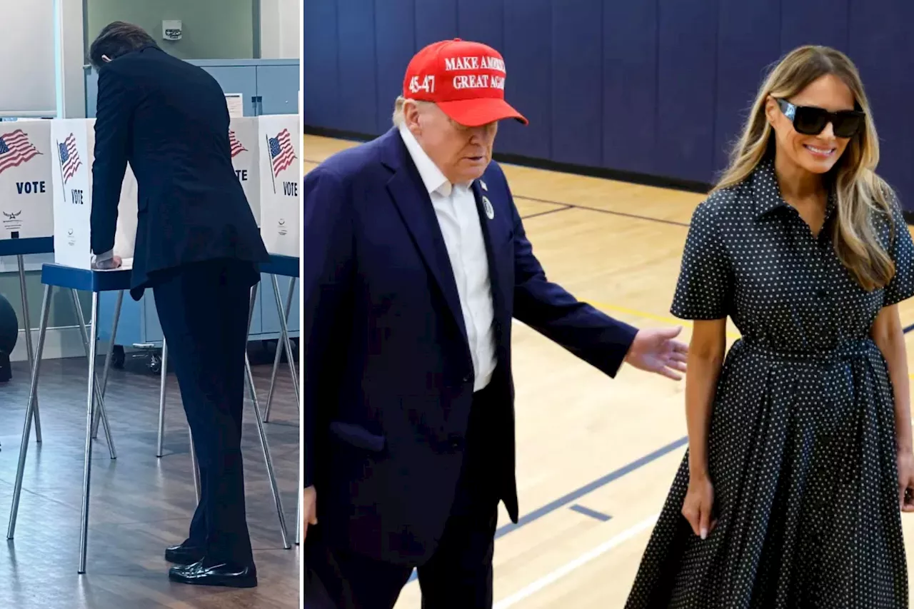 Melania Trump shares behind-the-scenes look as Barron casts first-ever ballot