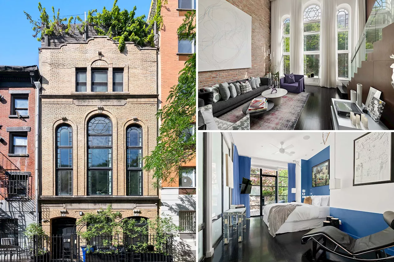 NYC home lovingly converted from a fire-damaged synagogue lists for $27,500 a month